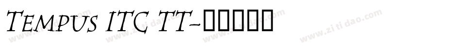 Tempus ITC TT字体转换